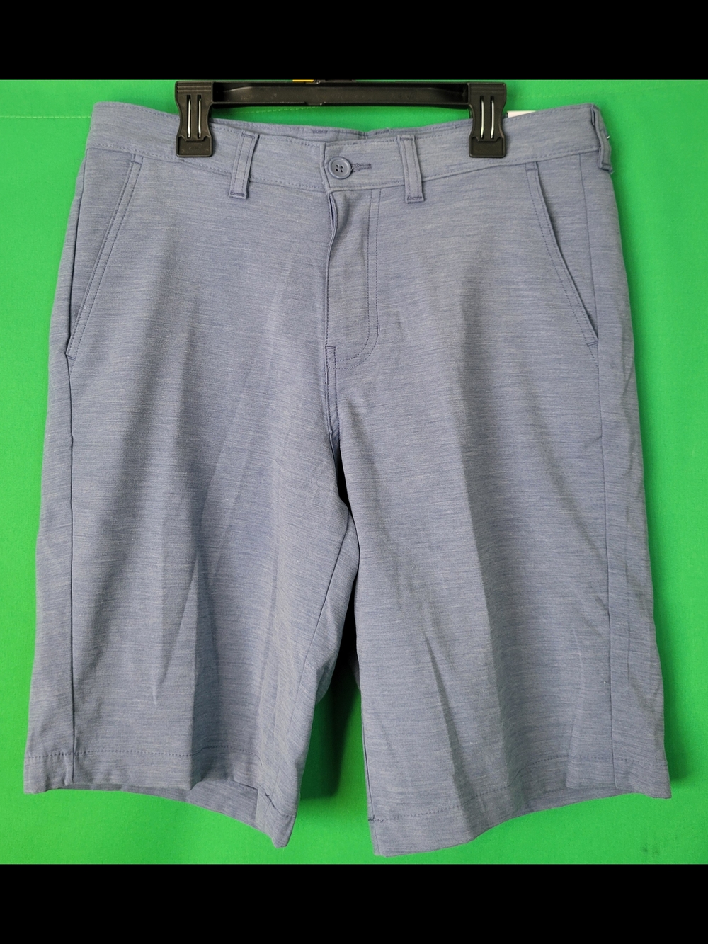 NWT Mens Casual Blue Knit Shorts George Size 32 Waist Stretchy Golf Fishing